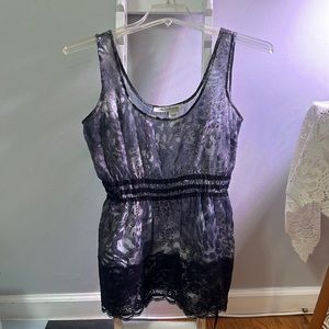 American Rag sleeves sheer multicolor top